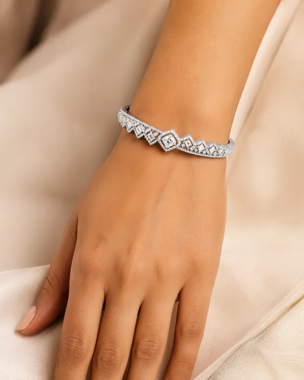 MAK_LUXE_925_Sterling_Silver_Crystal_Studded_Designer_Bangle_for_Women_|_Elegant_Statement_Bracelet
