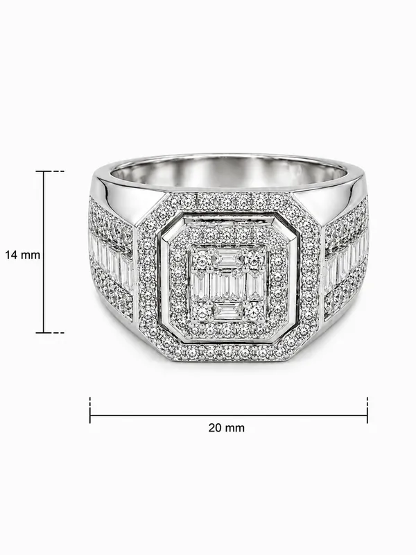 Mak_Luxe_925_Streling_Silver__Royal_Octagon_Baguette_Diamond_Mens_Statement_Ring