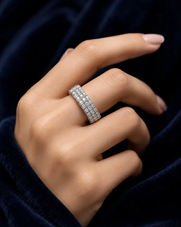 Mak_Luxe_925_Sterling_Silver_Royal_Mosaic_Diamond_Band_Ring