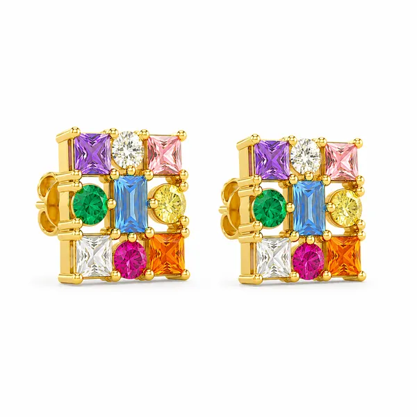 MAK_LUXE_925_Sterling_Silver_Rainbow_Mosaic_Gemstone_Stud_Earrings