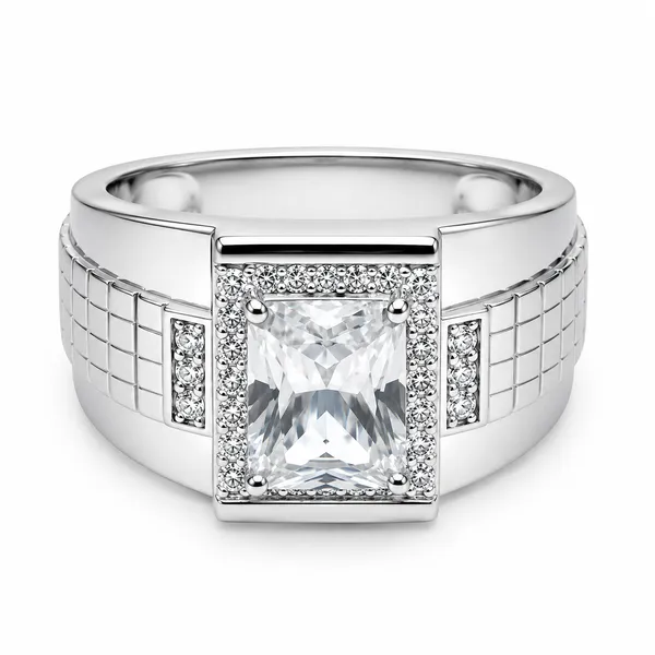 Mak_Luxe_925_Streling_Silver_Imperial_Radiance_Emerald-Cut_Men’s_Diamond_Ring