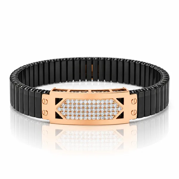 Rose-Gold_Diamond_Black_Segmented_Bracelet