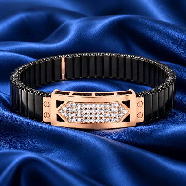 Rose-Gold_Diamond_Black_Segmented_Bracelet