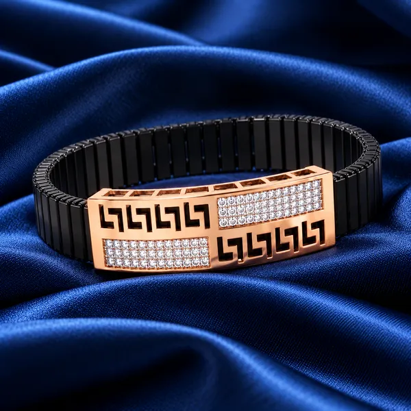 Rose_Gold_Greek-Key_Diamond_Men_Bracelet