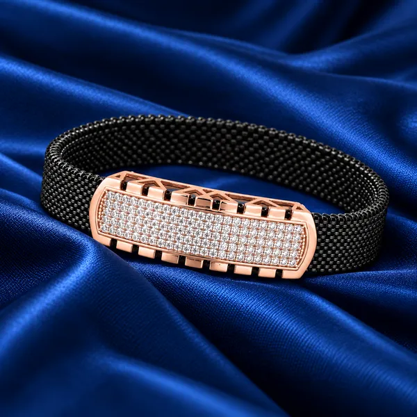 Rose_Gold_Pavé_Mesh_Men_Bracelet