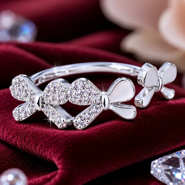 Mak_Luxe_925_Sterling_Silver_Dancing_Butterfly_Trio_925_Sterling_Silver_Open_Ring