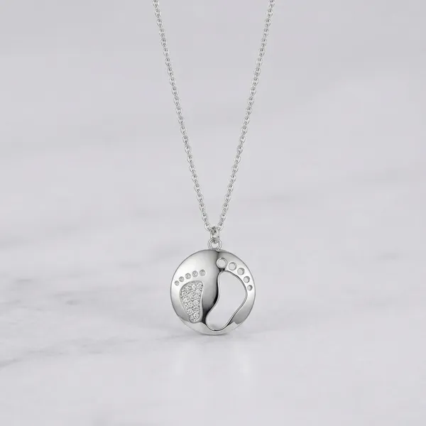 Mak_Luxe_925_Sterling_SilverBaby_Footprint_Pendant_With_Chain