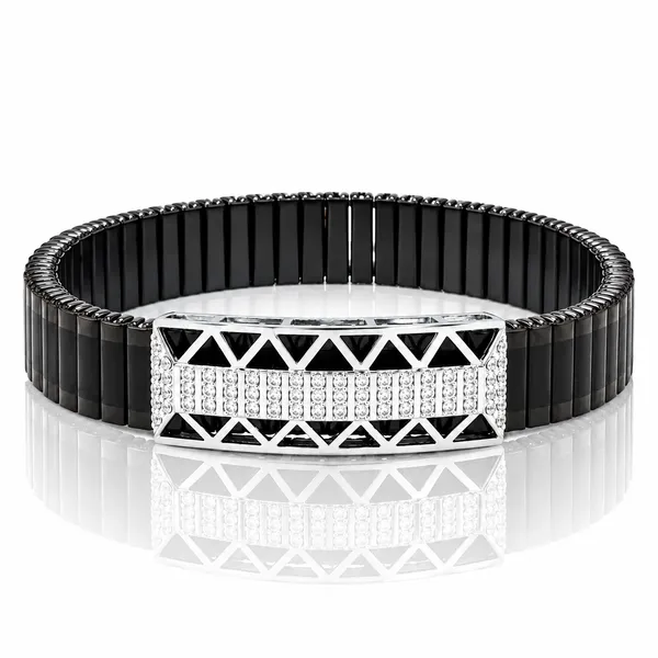 Silver_Pavé_Chevron_Link_Bracelet