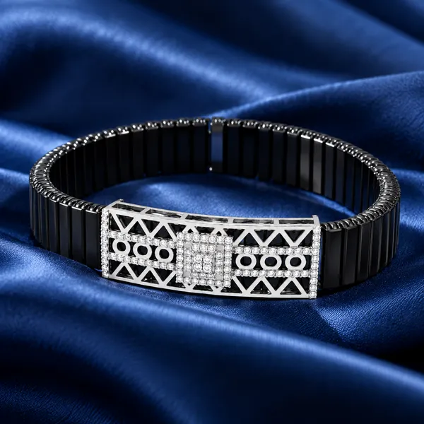 Silver_and_Black_Geometric_Bracelet