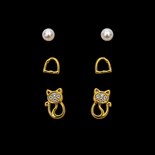 Mak_Luxe_925_Sterling_Silver_Gold_Plated_Stud_Earrings_Set