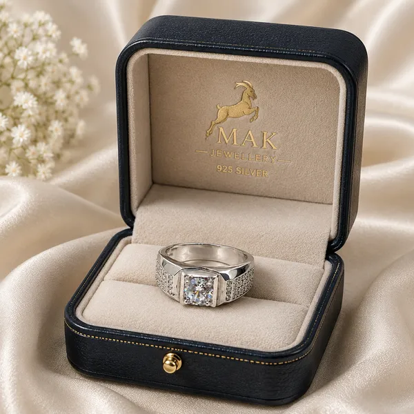 Mak_Luxe_925_Streling_Silver_Royal_Cushion_Solitaire_Diamond_Men’s_Ring