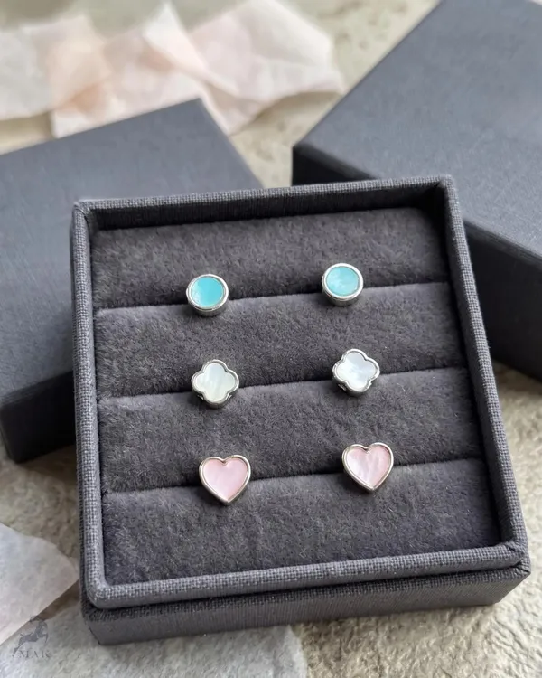 Mak_Luxe_925_Sterling_Silver_Pastel_Stud_Earrings_Set