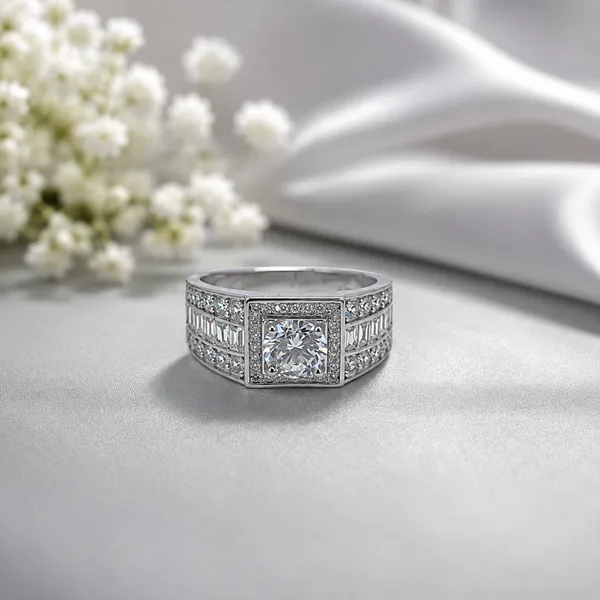 Mak_Luxe_925_Streling_Silver__Imperial_Baguette_Halo_Solitaire_Men’s_Ring