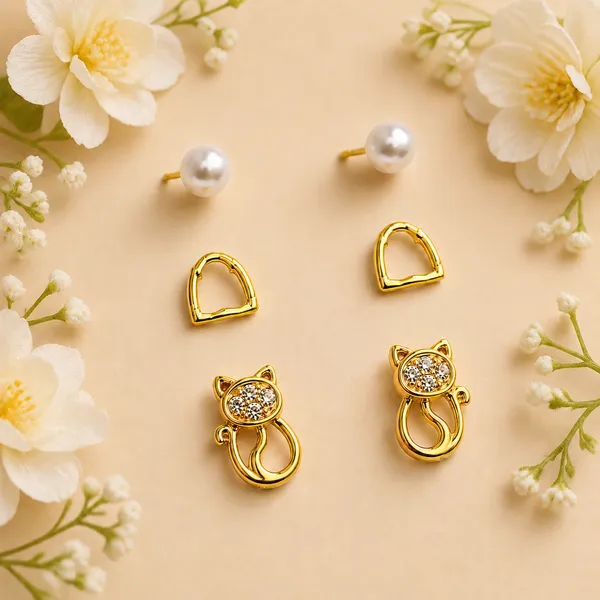 Mak_Luxe_925_Sterling_Silver_Gold_Plated_Stud_Earrings_Set