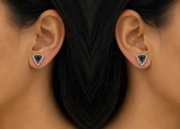 Mak_Luxe_925_SILVER_Sterling_Midnight_Onyx_Shield_Diamond_Stud_Earring