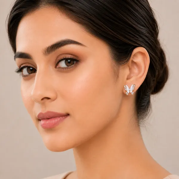 Mak_Luxe_925_Sterling_Silver_Butterfly_Design_Rose_Gold-Plated_Stud_Earrings_for_Women