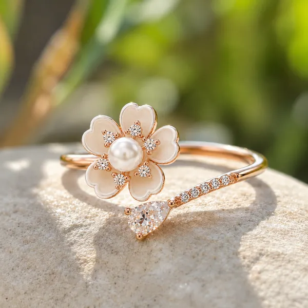 Mak_Luxe_925_Sterling_Silver_Pearl_Blossom_&_Crystal_Dew_Rose_Gold_925_Sterling_Silver_Ring