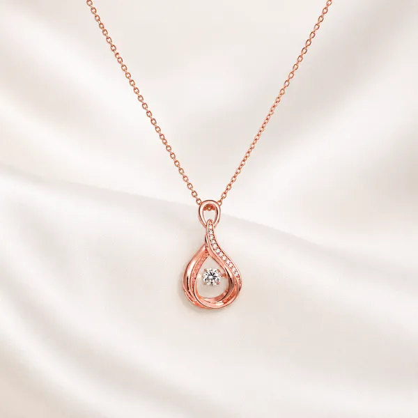 Mak_Luxe_925_Sterling_Silver_Glow_Dancing_Diamond_Rose_Gold_Pendent_With_Chain