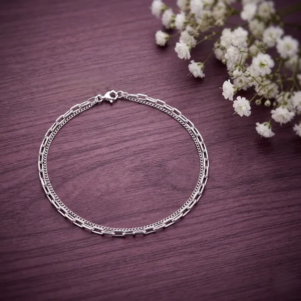 Mak_Luxe_925_Sterling_Silver_Stylish_Double-Layer_Chain_Anklet_for_Women