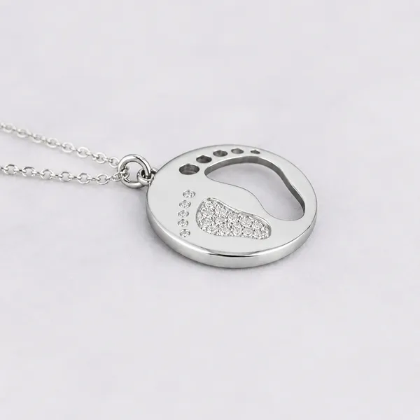 Mak_Luxe_925_Sterling_SilverBaby_Footprint_Pendant_With_Chain