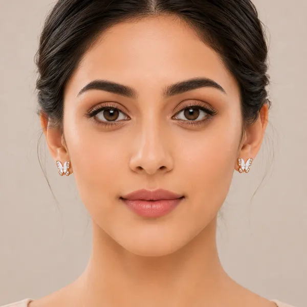 Mak_Luxe_925_Sterling_Silver_Butterfly_Design_Rose_Gold-Plated_Stud_Earrings_for_Women