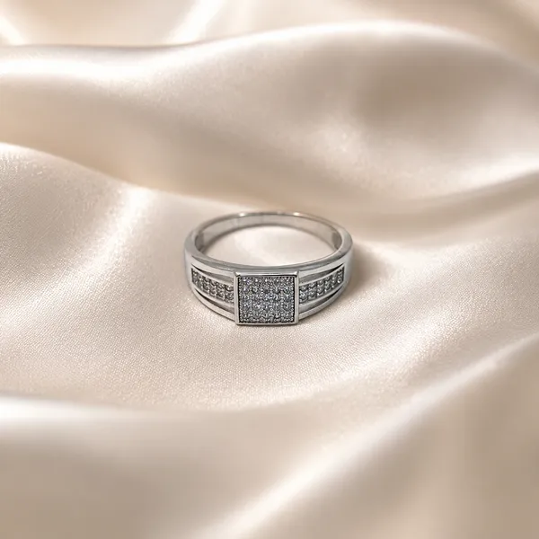Mak_Luxe_925_Streling_Silver__Regal_Square_Sparkle_925_Sterling_Silver_Men’s_Ring