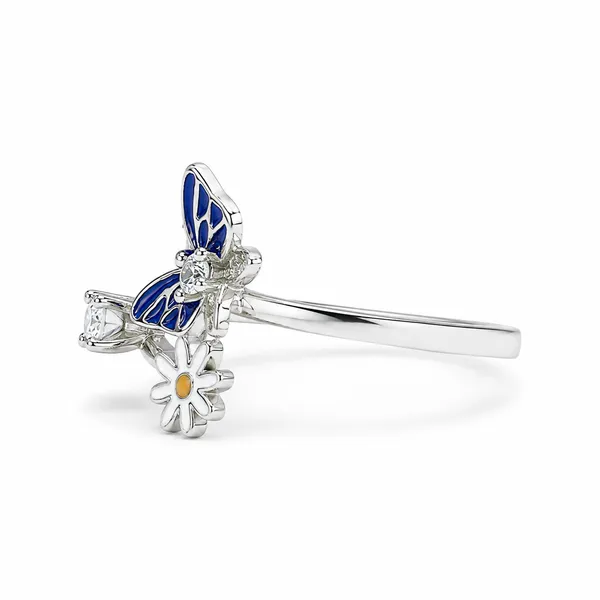 Mak_Luxe_925_Sterling_Silver_Blue_Butterfly_&_Daisy_Sparkle_925_Sterling_Silver_Ring