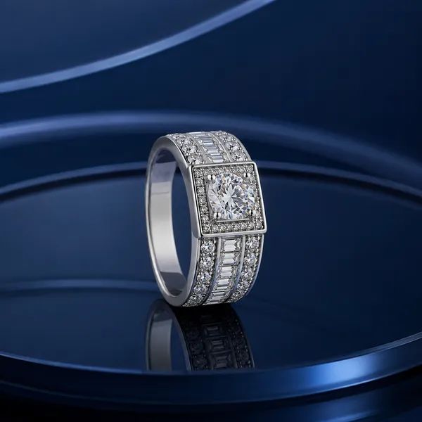 Mak_Luxe_925_Streling_Silver__Imperial_Baguette_Halo_Solitaire_Men’s_Ring