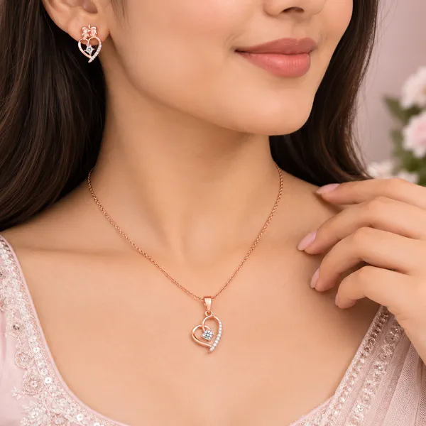 Mak_Luxe_925_Sterling_Silver_Rose_Gold_Pendant_Set