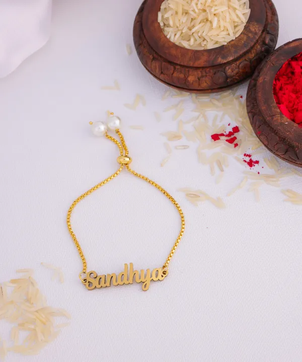 Adjustable_Golden_Name_Rakhi_Bracelet