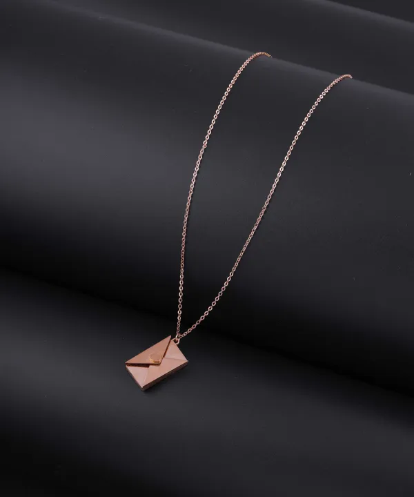 Rose_Gold_Envelope_Pendant_Necklace_For_Women