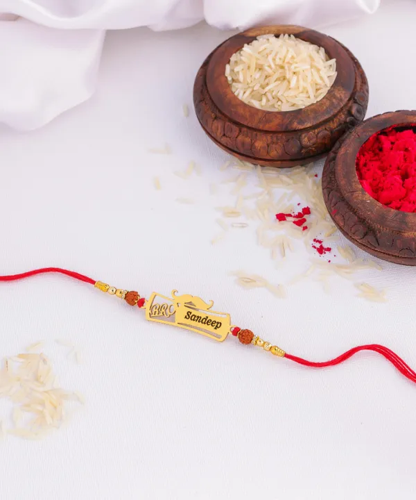 Beautiful_Personalized_Red_Thread_Rakhi