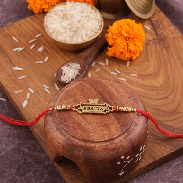 Traditional_Red_Thread_Rakhi_With_The_Name