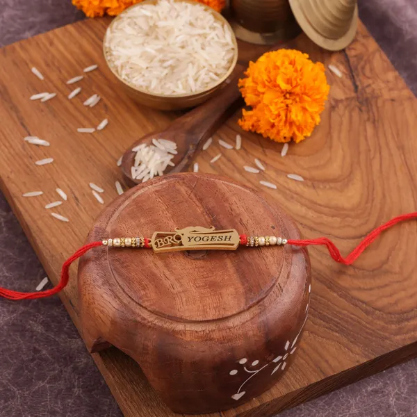 Beautiful_Personalized_Red_Thread_Rakhi