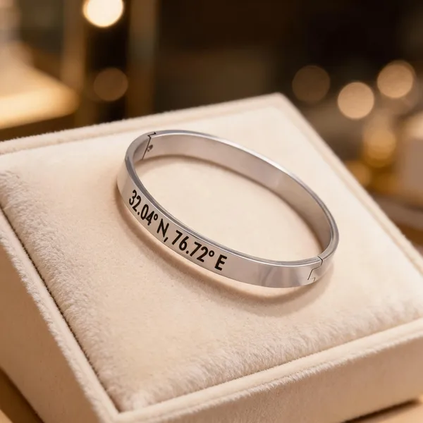 Silver_Coordinate_Engraved_Cuff_Bracelet_For_Unisex