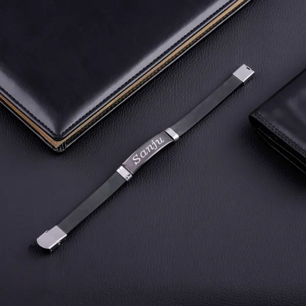 Black_Engraved_Strap_Bracelet_For_Men