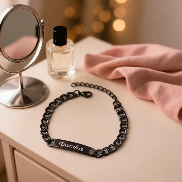 Black_Link_Chain_Bracelet_For_Men