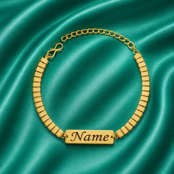 Customized_Rakhi_With_Gold_Sleek_Chain