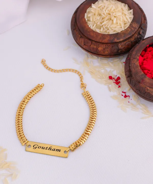 Customized_Rakhi_With_Broad_Chain