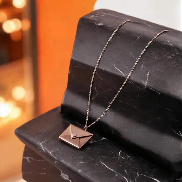 Rose_Gold_Envelope_Pendant_Necklace_For_Women