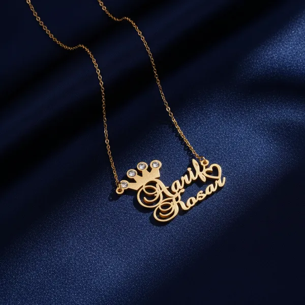 Customized_Double_Name_Pendant_Necklace_With_Heart_And_Crown