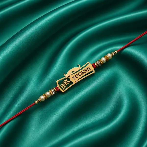 Beautiful_Personalized_Red_Thread_Rakhi