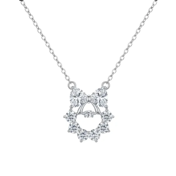 Bow_Crystal_Flower_Pendant_Necklace_For_Women