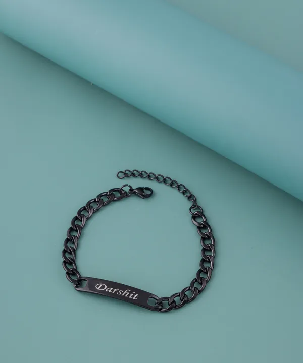 Black_Link_Chain_Bracelet_For_Men