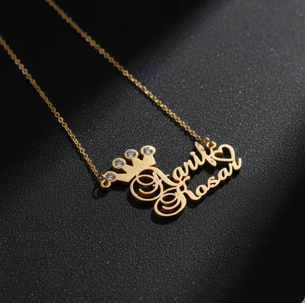 Customized_Double_Name_Pendant_Necklace_With_Heart_And_Crown