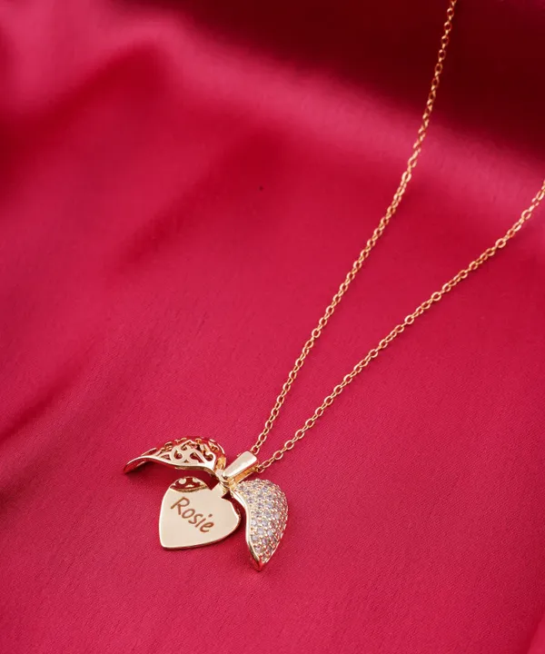 Lovely_Name_Engraved_Heart_Pendant_(Gold