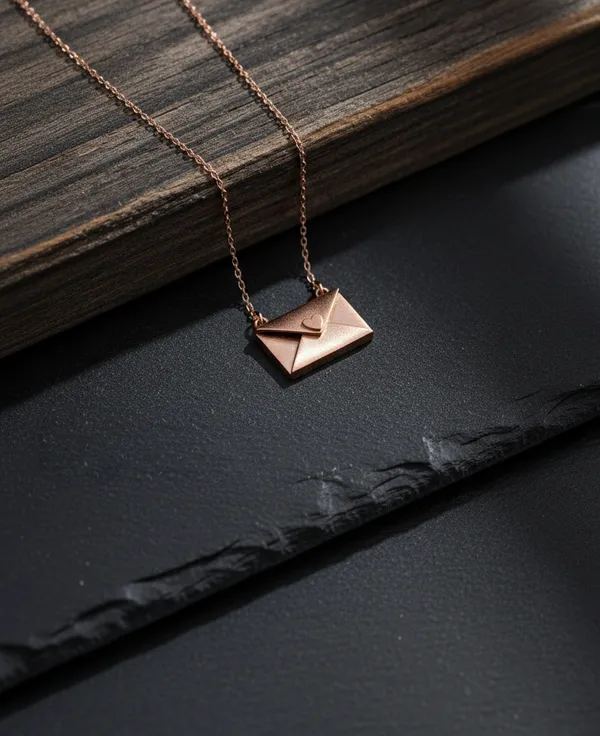 Rose_Gold_Envelope_Pendant_Necklace_For_Women