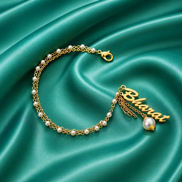 Customized_Rakhi_With_White_Pearl_Beads
