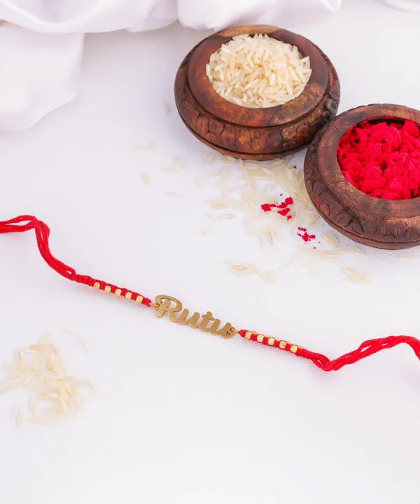 Customized_Rakhi_Of_Double_Red_Thread_For_Brother
