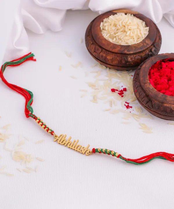 Customized_Rakhi_Of_Double_Red_Thread_For_Brother